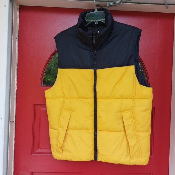 H&M Yellow & Black Poly Puffer Vest - Picture 2 of 5